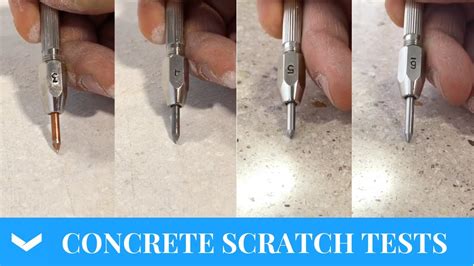 scratch test concrete|scratch test for paint.